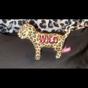 PINK Victoria's Secret Wild Leopard Print Dog Plush